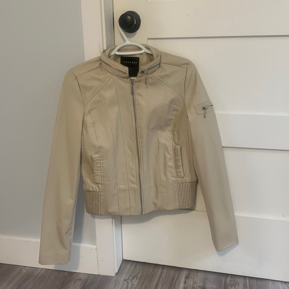 Therapy faux leather jacket, Excellent condition with tag on it.
